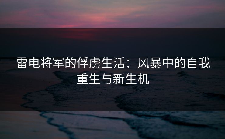 雷电将军的俘虏生活：风暴中的自我重生与新生机